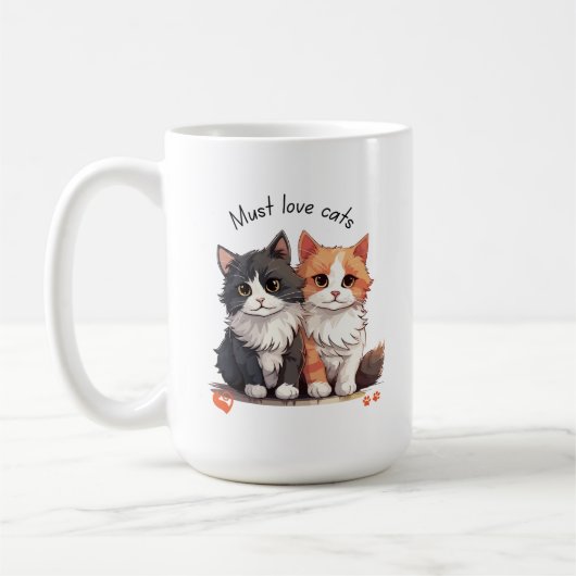 Muss Liebe Katzen Tasse (Links)