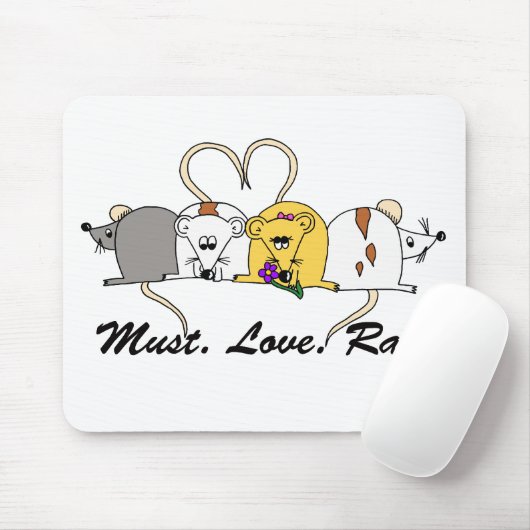 Muss. Liebe. Ratten Mousemat Mousepad (Mit Mouse)
