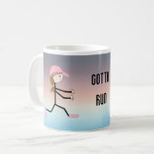 Muss Loslaufen Kaffeetasse (Vorderseite Links)