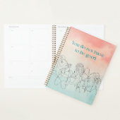 Muss nicht gut pfirsichfarben und pastelblau sein planer (Anzeige)