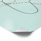 Muss nicht gut pfirsichfarben und pastelblau sein poster (Ecke)