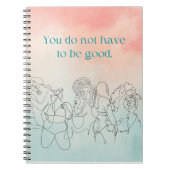 Muss nicht gut pfirsichfarben und pastellblau sein notizblock (Vorderseite)