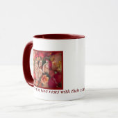 "Muss Rosen-haben" Tasse (Vorderseite Links)