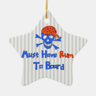 Muss Rum essen Keramik Ornament