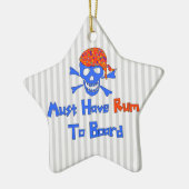 Muss Rum essen Keramik Ornament (Links)