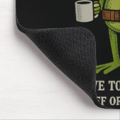 Muss seltsame Sachen sagen oder lustiger Frosch-Co Mousepad (Ecke)