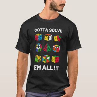 Muss Sie Alle Wettbewerbs-Puzzle-Würfel Lösen T-Shirt