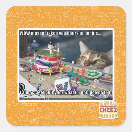 Muss Stunden Quadratischer Aufkleber (Vorderseite)