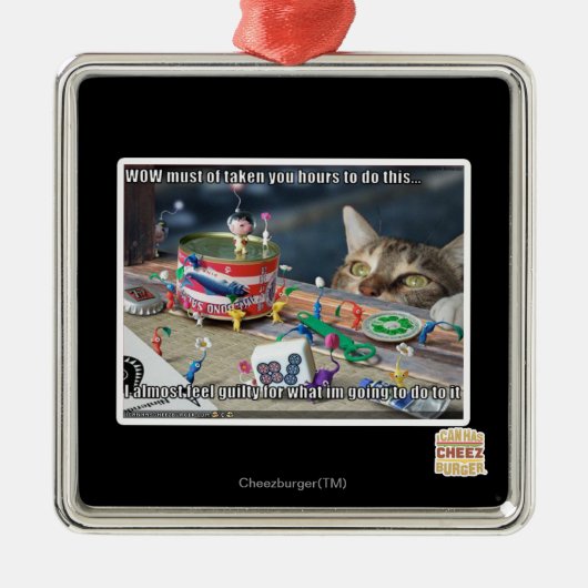 Muss Stunden Silbernes Ornament (Vorne)