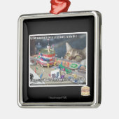 Muss Stunden Silbernes Ornament (Links)