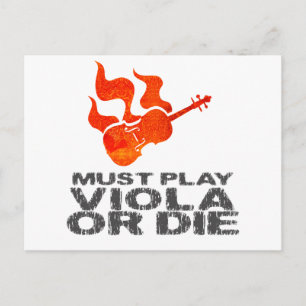 Muss Viola spielen oder Die werden Postkarte