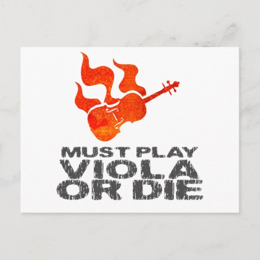 Muss Viola spielen oder Die werden Postkarte (Vorderseite)