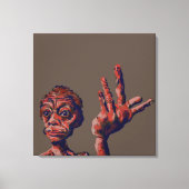 muss warten leinwanddruck (Vorderseite)