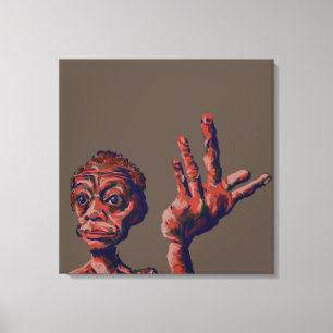 muss warten leinwanddruck