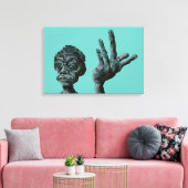 muss warten leinwanddruck (Insitu (Wohnzimmer))