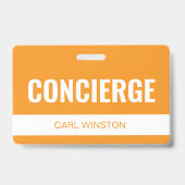 Mussard Mitarbeiter-ID für Hotel Concierge Ausweis (Vorderseite)