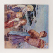Mussel-Fishers von Renoir Impressionist Painting Puzzle (Horizontal)