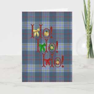 Musselburgh Modern Tartan Christmas Feiertagskarte