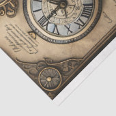 Musselin Clocks and map Tissue Paper Schnitt Seidenpapier (Ausschnitt)