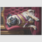 Musselin Dog Royal Pug no.6 Hat Tissue Paper Seidenpapier (Vorderseite)