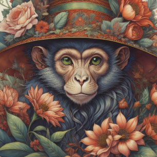 Musselin Flower Hat Cute chimp v10 Tissue Paper Seidenpapier