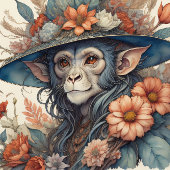 Musselin Flower Hat Cute chimp v12 Tissue Paper Seidenpapier