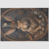 Musselin Hare Steampunk Hat Tissue Paper Seidenpapier (Vorderseite)
