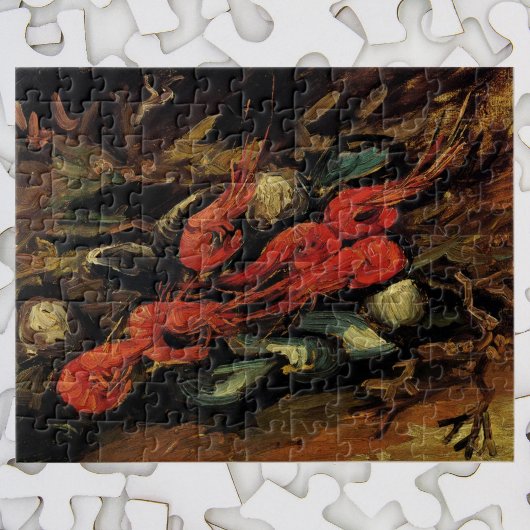 Mussels and Shrimp by Vincent van Gogh Puzzle