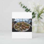 Mussels Postkarte (Stehend Vorderseite)