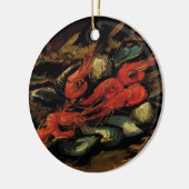 Mussels und Shrimp von Vincent van Gogh Keramik Ornament (Links)