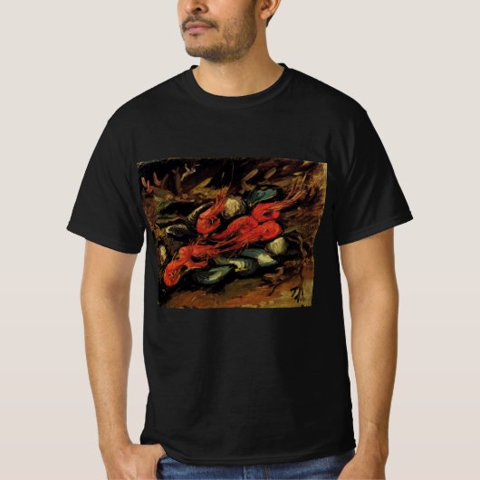 Mussels und Shrimp von Vincent van Gogh T-Shirt (Vorderseite)