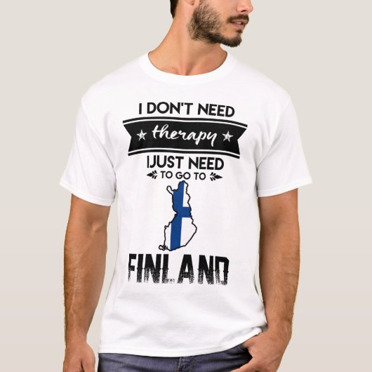 müssen nur ins Finland gehen T-Shirt (Vorderseite)