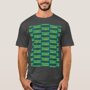 Müssen Sie so langweilig sein? Kariert T-Shirt