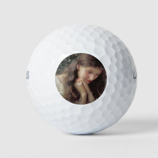 Müßiggang (Schöne Frau in Tränen) Golfball (Vorderseite)
