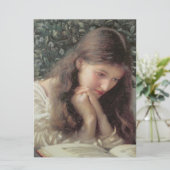 Müßiggang (Schöne Frau in Tränen) Karte (Stehend Vorderseite)