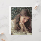 Müßiggang (Schöne Frau in Tränen) Karte (Vorderseite/Rückseite Beispiel)