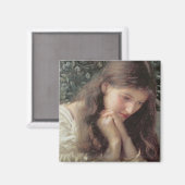 Müßiggang (Schöne Frau in Tränen) Magnet (Vorderseite/Rückseite)