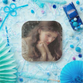 Müßiggang (Schöne Frau in Tränen) Pappteller (Party)