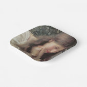 Müßiggang (Schöne Frau in Tränen) Pappteller (Gewinkelt)