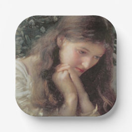Müßiggang (Schöne Frau in Tränen) Pappteller