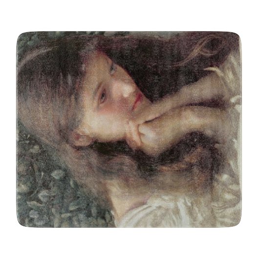 Müßiggang (Schöne Frau in Tränen) Schneidebrett (Vorderseite)