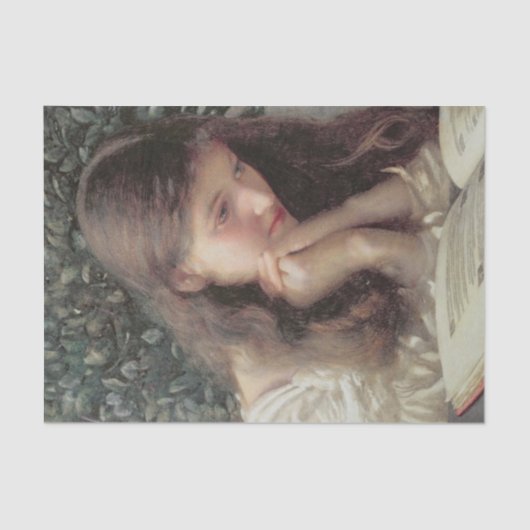 Müßiggang (Schöne Frau in Tränen) Seidenpapier (Vorderseite)