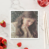 Müßiggang (Schöne Frau in Tränen) Serviette (Beispiel)