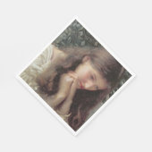 Müßiggang (Schöne Frau in Tränen) Serviette (Ecke)