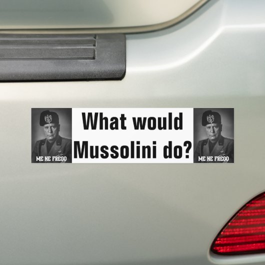 Mussolini 1 autoaufkleber (Auf Auto)