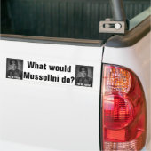 Mussolini 1 autoaufkleber (Auf Lkw)