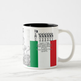 Mussolini Duce Lotta Studentesca Zweifarbige Tasse