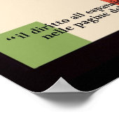 Mussolini Propaganda Poster (Ecke)