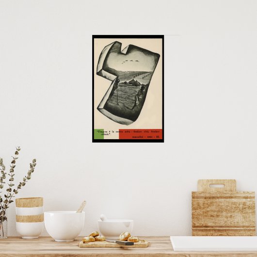 Mussolini Propaganda Poster (Küche)