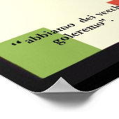 Mussolini Propaganda Poster (Ecke)